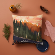 Mountain Dusk - Decorative Pillow Cover