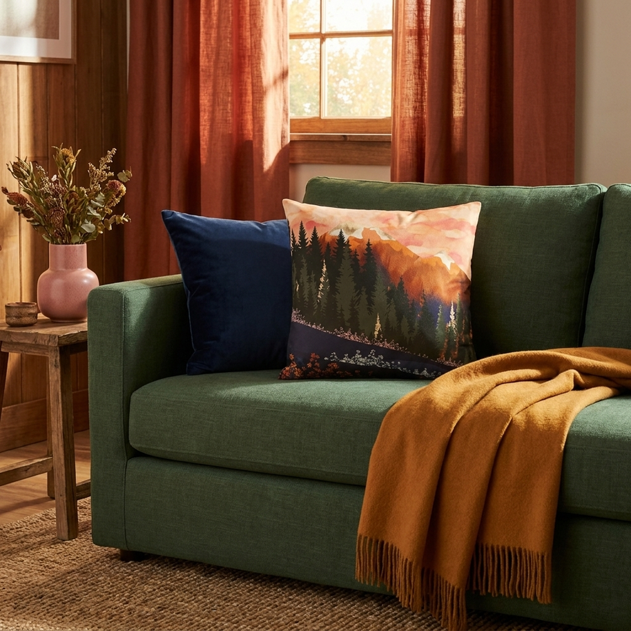 Mountain Dusk - Decorative Pillow Cover