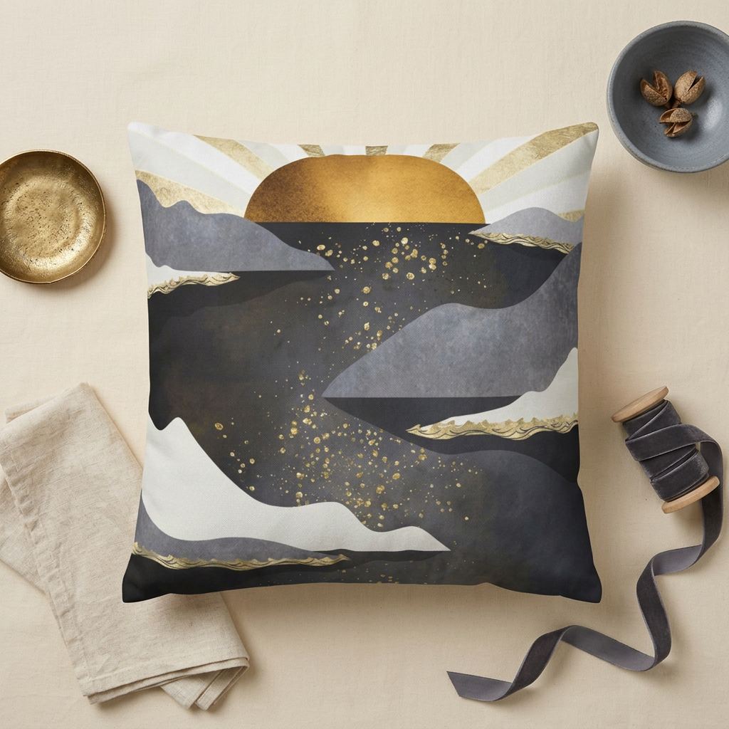 Metallic Dusk - Decorative Pillow Cover