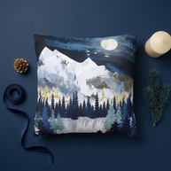 Moonlit Snow - Decorative Pillow Cover
