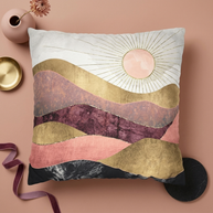 Blush Sun - Decorative Pillow Cover