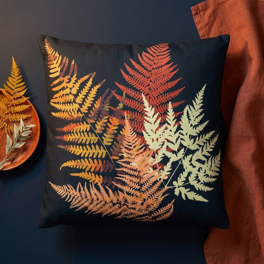 Autumn Fern - Decorative Pillow Cover