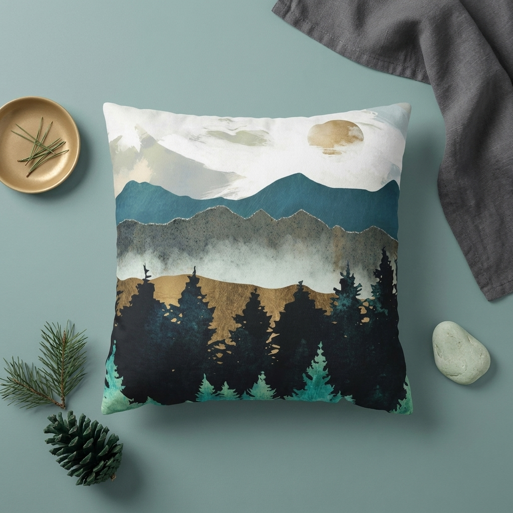 Forest Mist - Decorative Pillow Cover