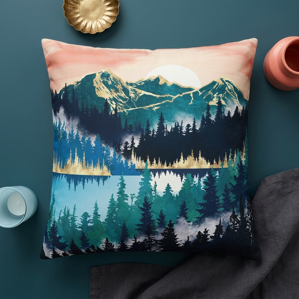 Lake Mist - Decorative Pillow Cover