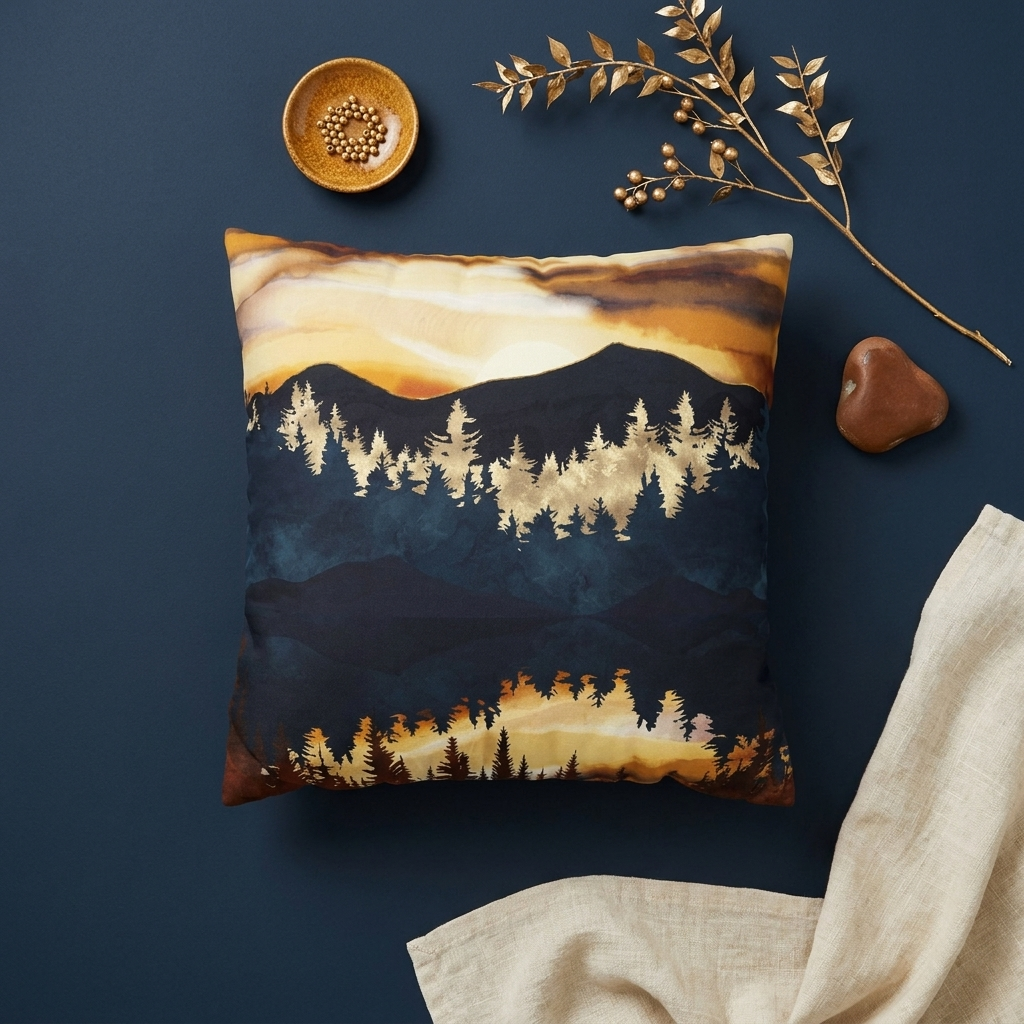 Fall Sunset - Decorative Pillow Cover