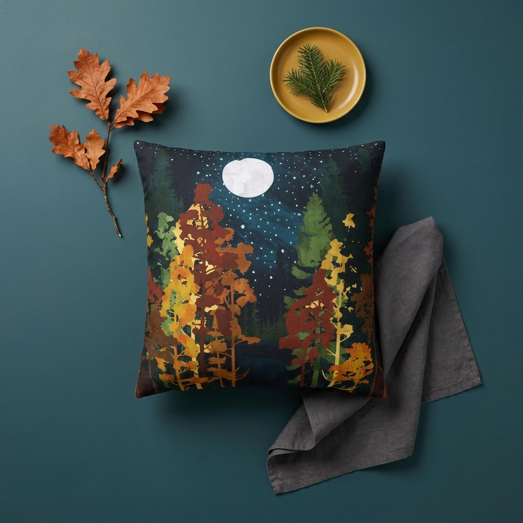 Autumn Lake - Decorative Pillow Cover