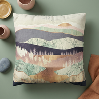 Golden Spring Reflection - Decorative Pillow Cover