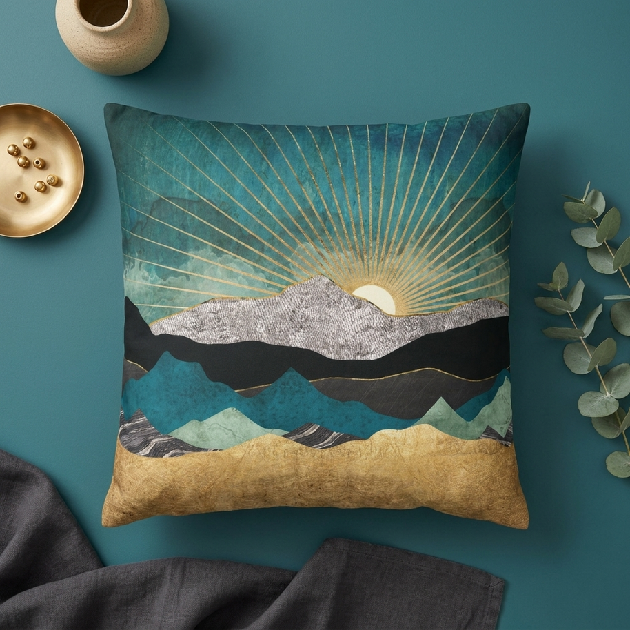 Peacock Vista - Decorative Pillow Cover