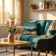 Peacock Vista - Decorative Pillow Cover