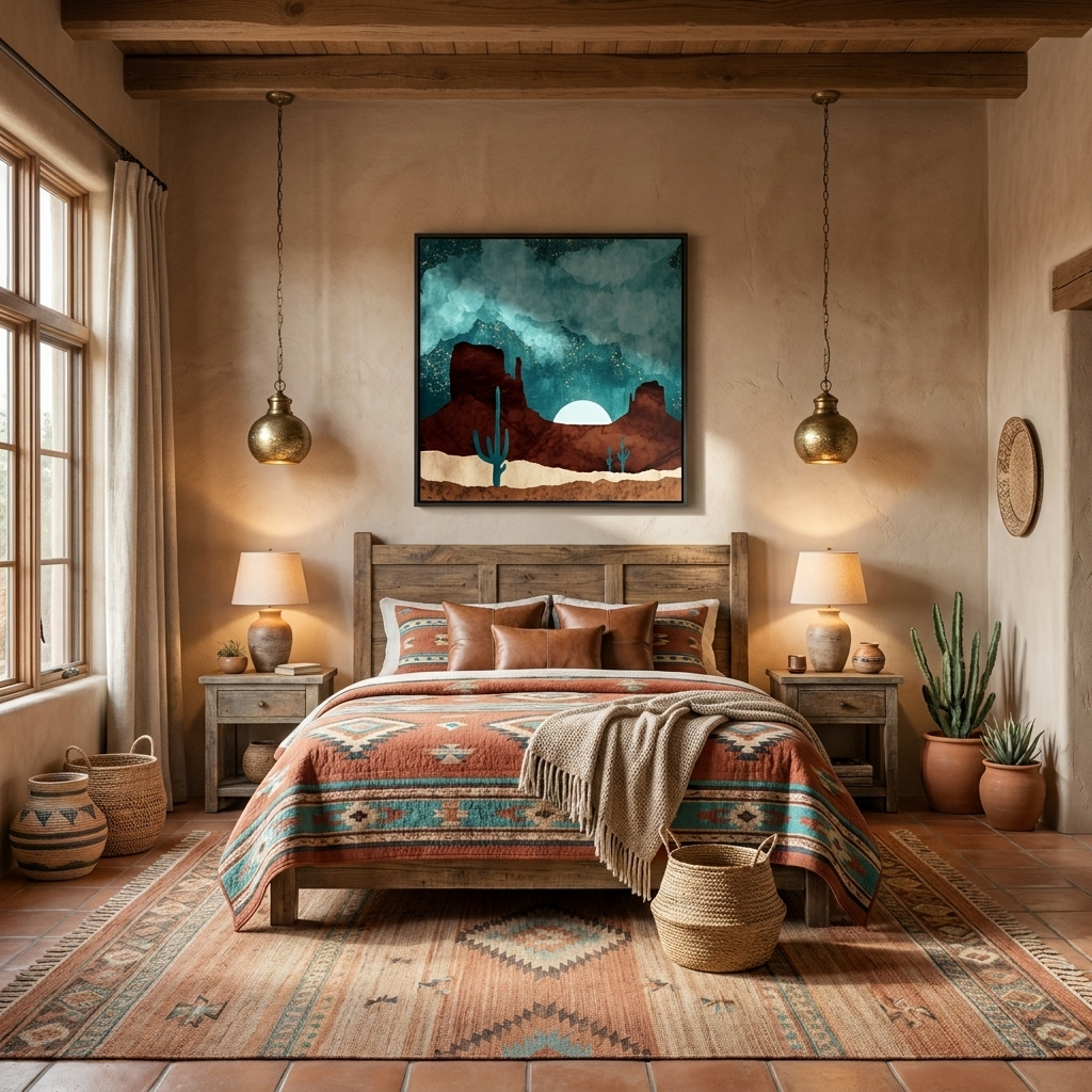 Desert Night - Matte Canvas, Framed (Multi-color)