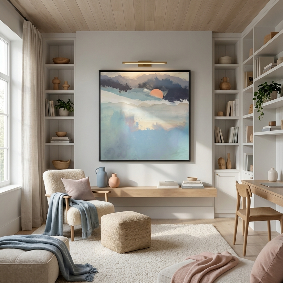 Mountain Dream - Matte Canvas, Framed (Multi-color)
