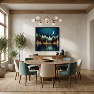 Star Forest Reflection - Matte Canvas, Framed (Multi-color)