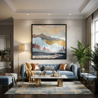 Winter Light - Matte Canvas, Framed (Multi-color)