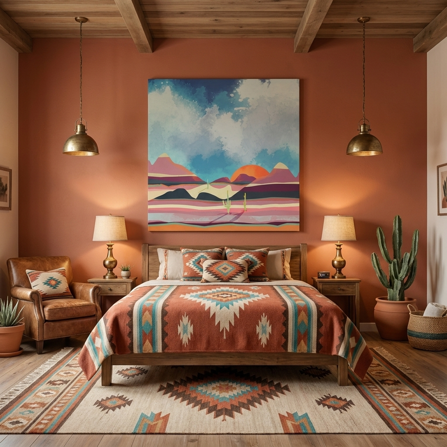 Pink Desert Glow Matte Canvas, Stretched, No Frame