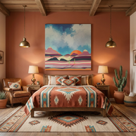 Pink Desert Glow Matte Canvas, Stretched, No Frame