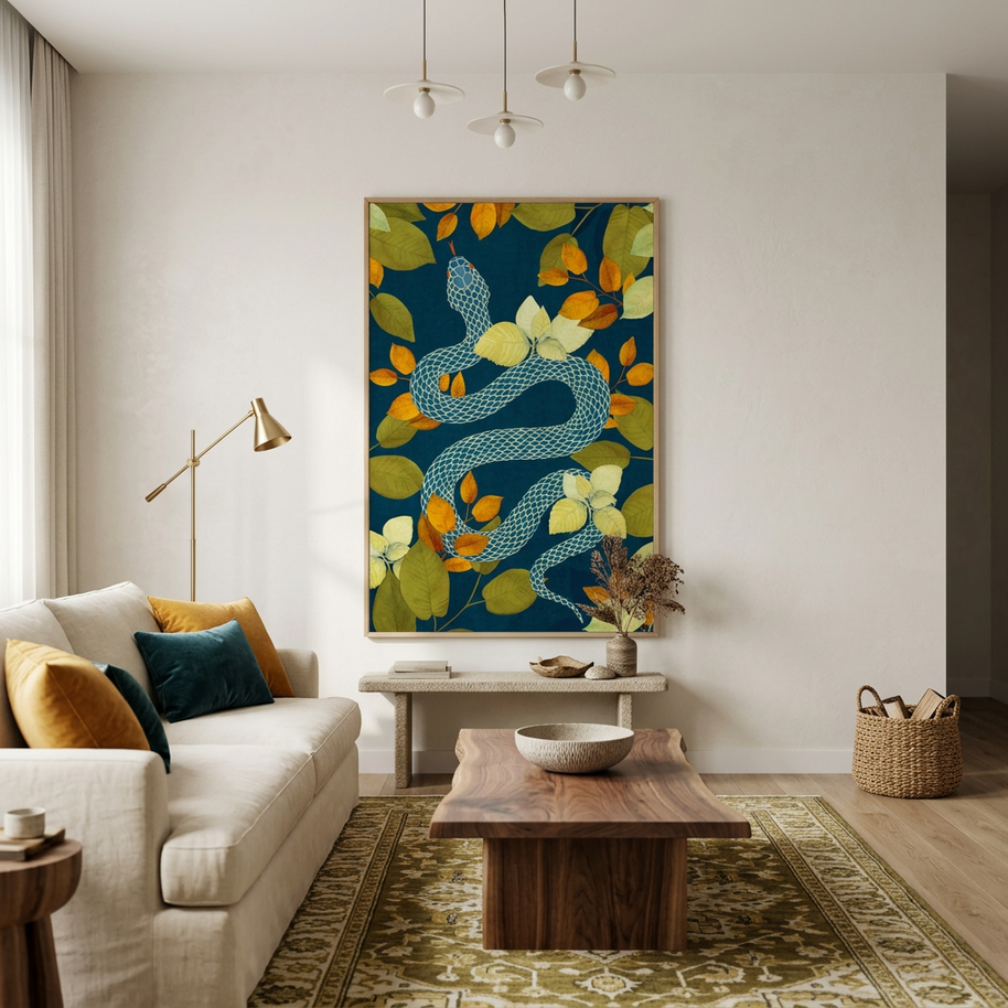 Autumn Serpent Garden - Poster Print - No Frame