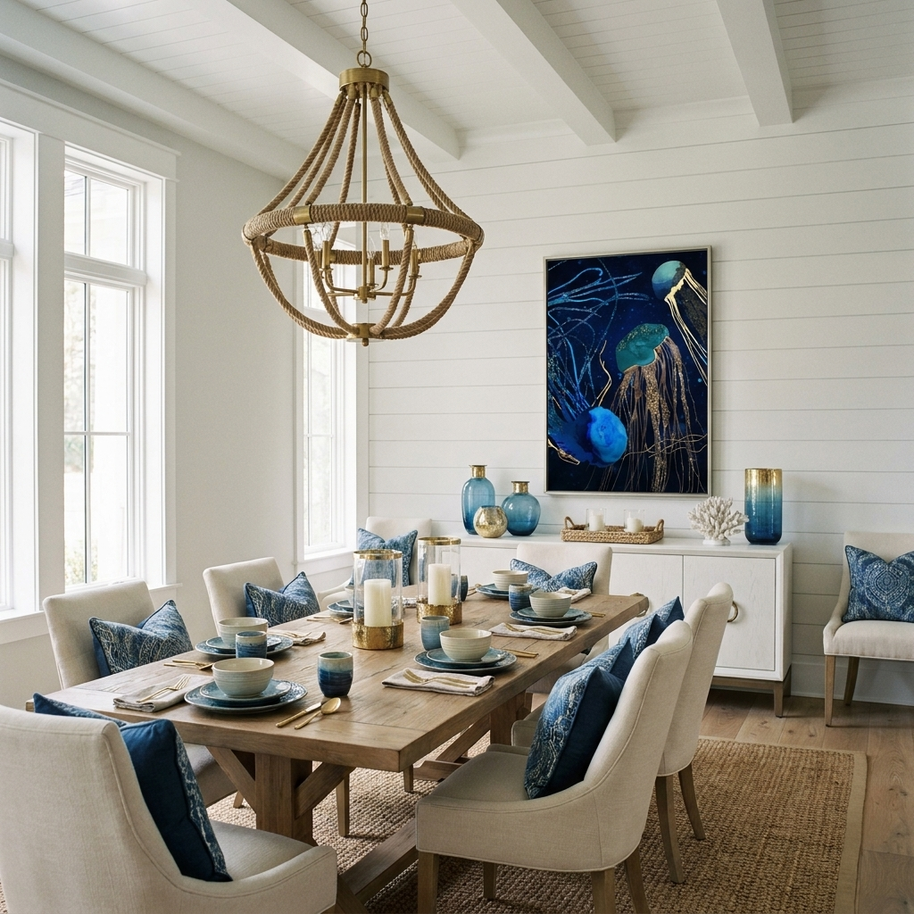 Metallic Jellyfish IV - Poster Print - No Frame