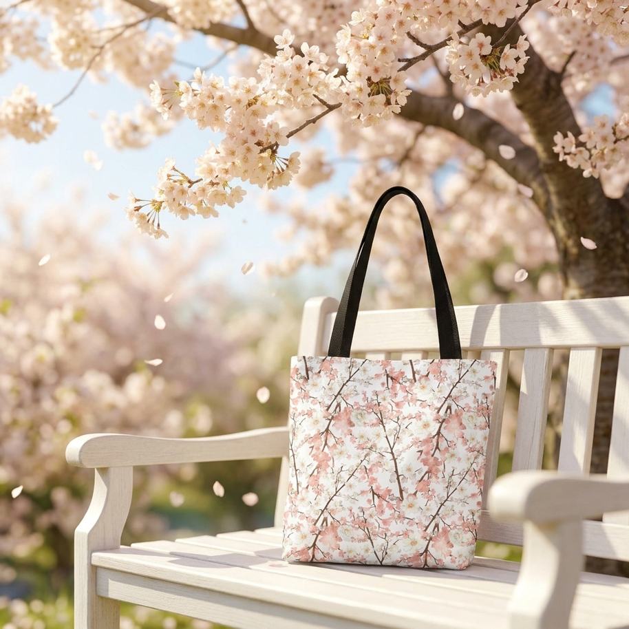 Botanical Blossoms with White - Tote Bag