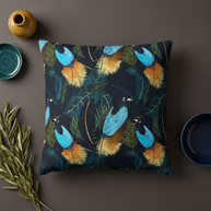 Birds of Paradise Botanical - Decorative Pillow Cover