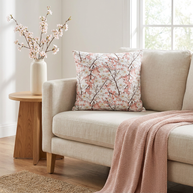 Botanical Blossoms with White - Decorative Pillow Cover