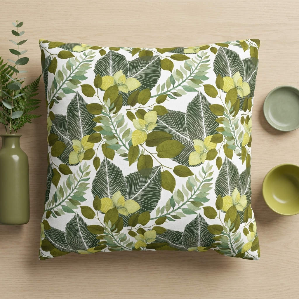 Lush Botanical - Decorative Pillow Cover