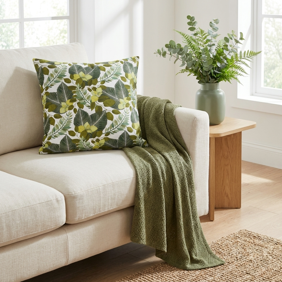 Lush Botanical - Decorative Pillow Cover