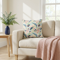 Swallows and Blossoms with Yellow - Decorative Pillow Cover