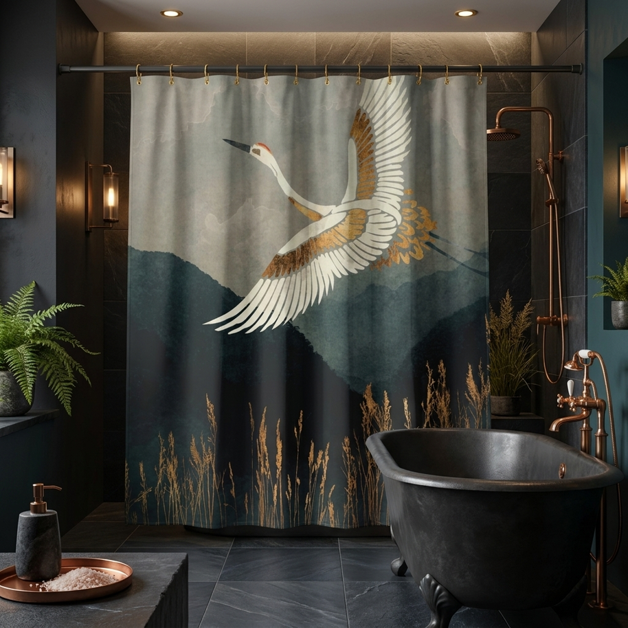 Elegant Flight - Shower Curtain