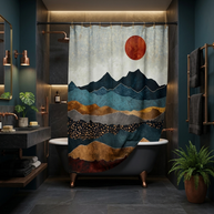 Amber Dusk - Shower Curtain