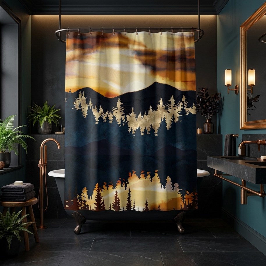 Fall Sunset - Shower Curtain
