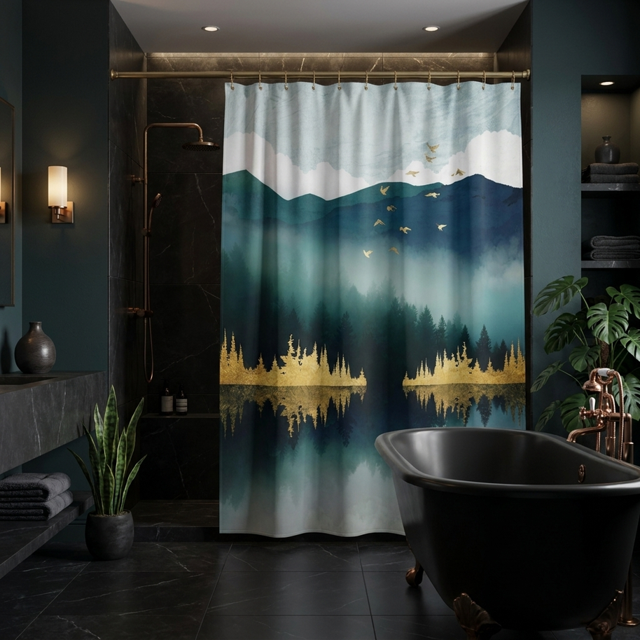 Mist Reflection - Shower Curtain