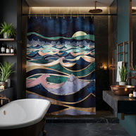 Moonlit Ocean - Shower Curtain