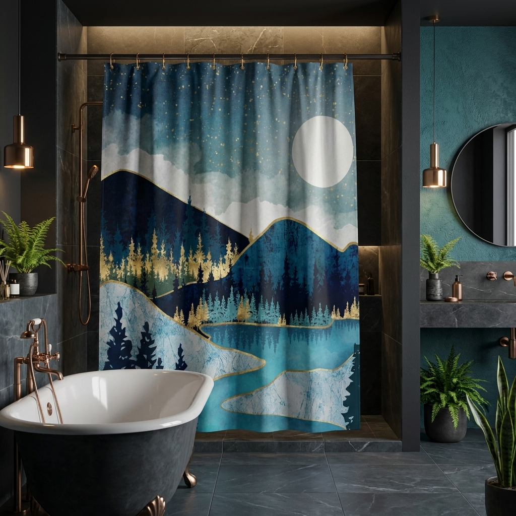 Morning Stars - Shower Curtain