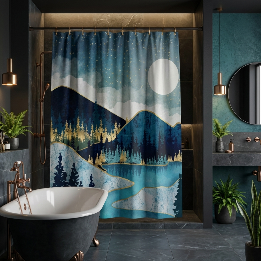 Morning Stars - Shower Curtain
