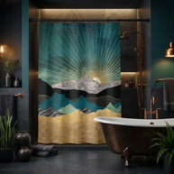 Peacock Vista - Shower Curtain