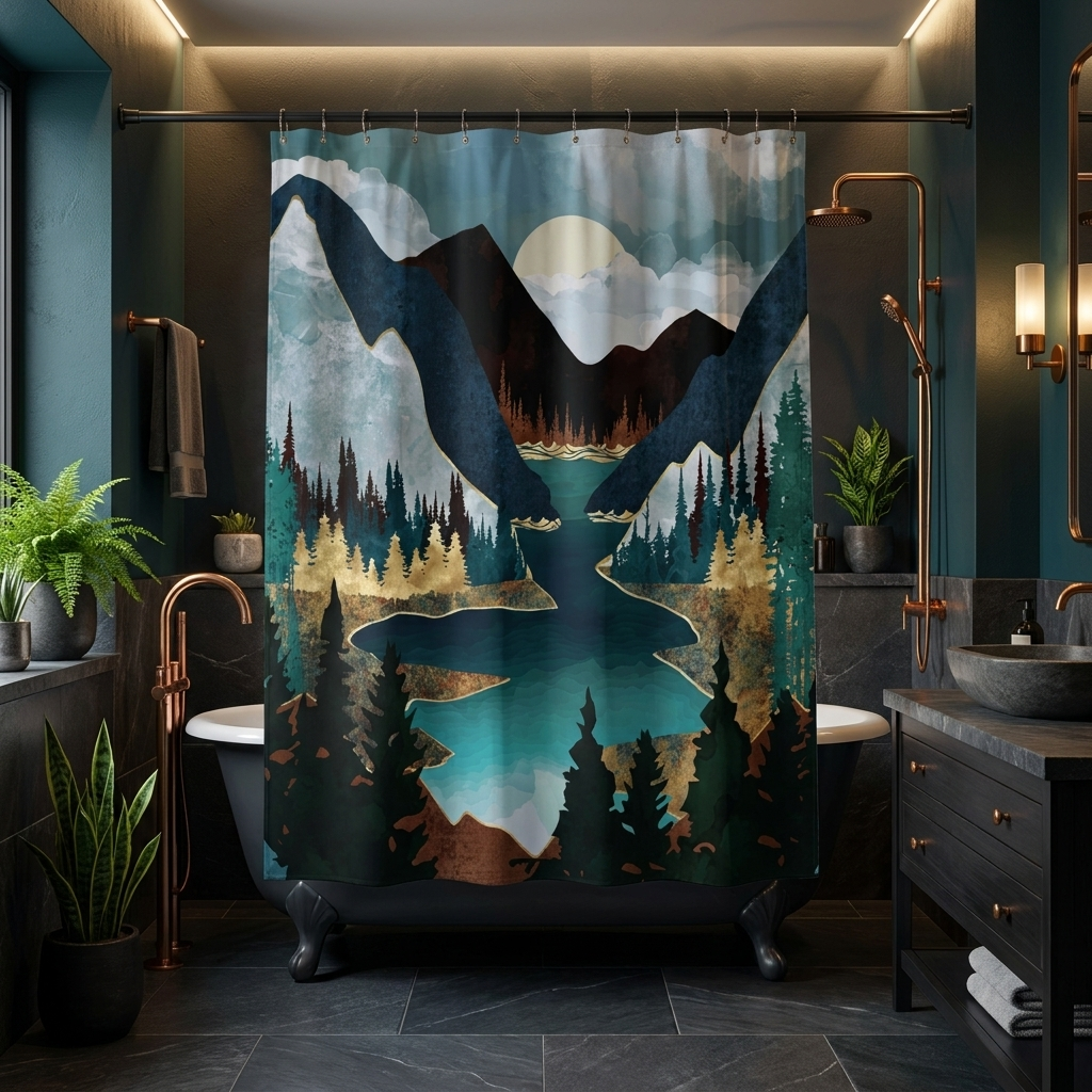 River Vista - Shower Curtain