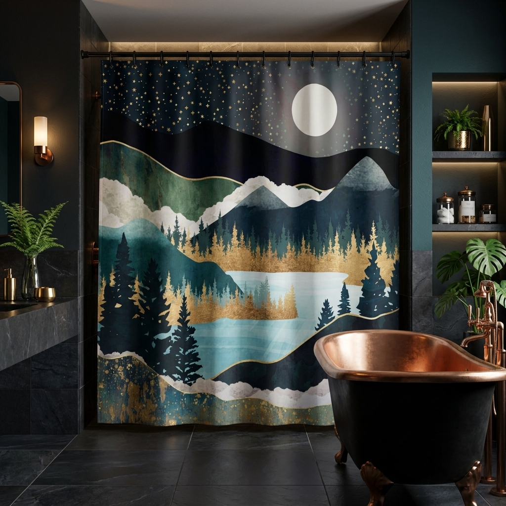 Star Lake - Shower Curtain