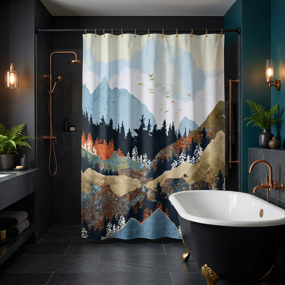 Spring Flight - Shower Curtain