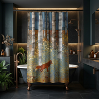 Autumn Fox - Shower Curtain