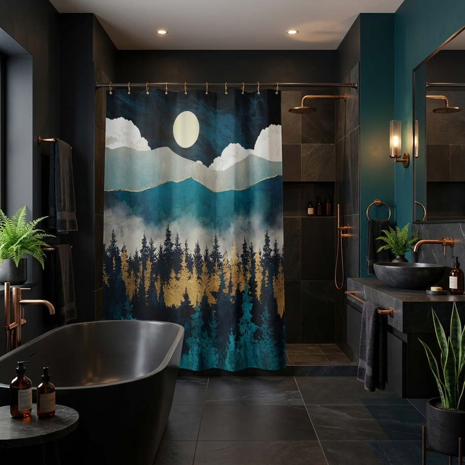 Evening Mist - Shower Curtain