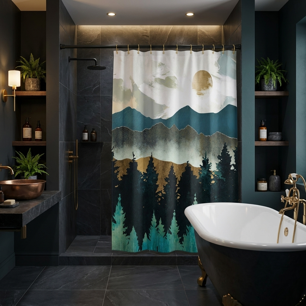 Forest Mist - Shower Curtain