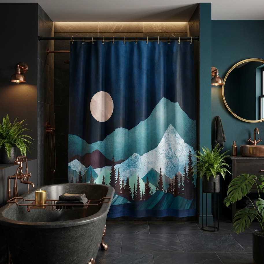 Moon Bay - Shower Curtain