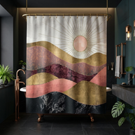 Blush Sun - Shower Curtain