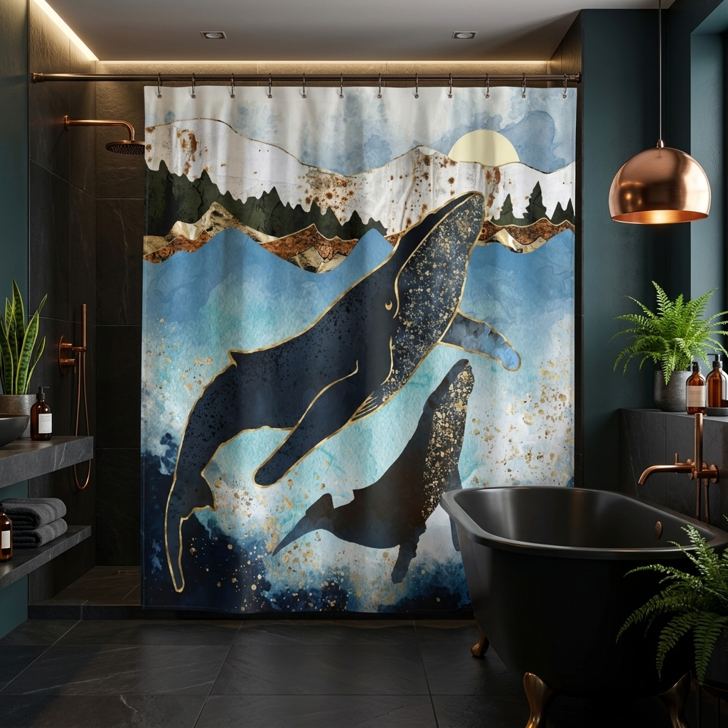Bond V - Shower Curtain