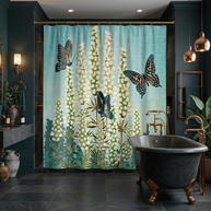 Butterfly Garden - Shower Curtain