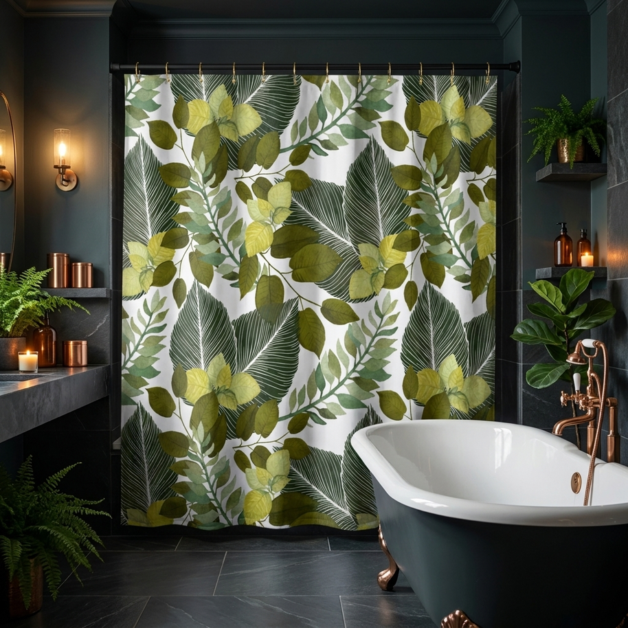 Lush Botanical - Shower Curtain