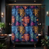 Betta Fish Color Pop - Shower Curtain