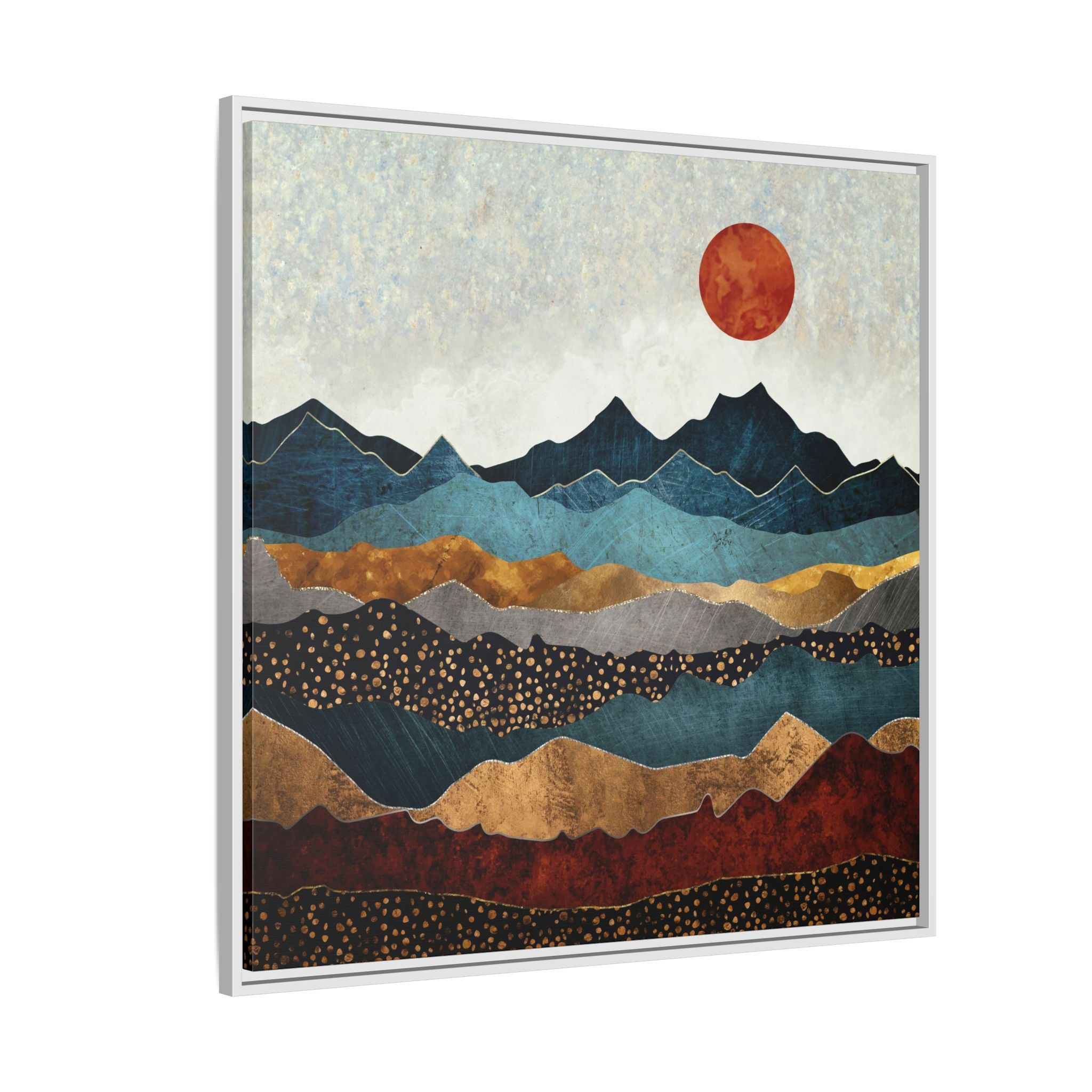 Amber Dusk - Matte Canvas, Framed (Multi-color)