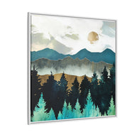 Forest Mist - Matte Canvas, Framed (Multi-color)