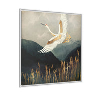 Elegant Flight - Matte Canvas, Framed (Multi-color)